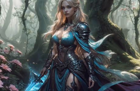 Fantasy wallpapers: warrior, fairy world, woman, armor