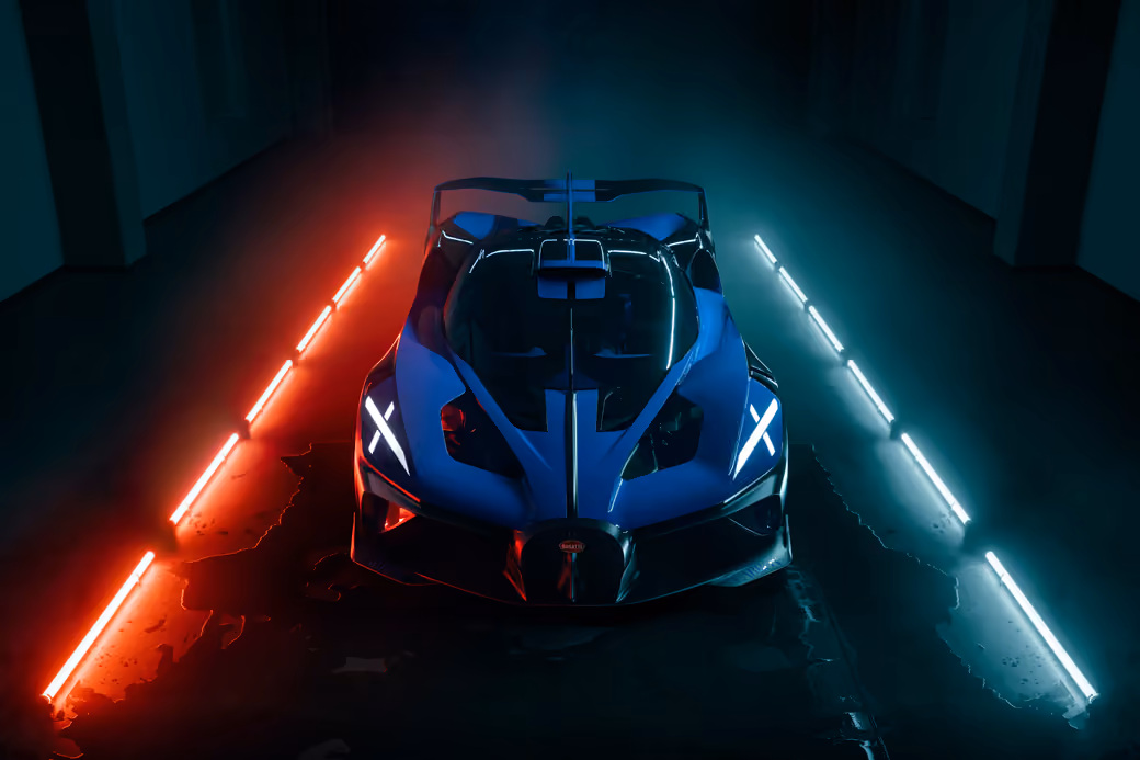 Bugatti Bolide front view - Wallpapers for HTC/BlackBerry in 480x640 resolution