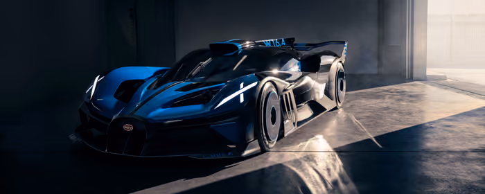 UltraWide 32:9 обои Bugatti (3840x1080): Bugatti Bolide, гиперкар, карбон, спойлер
