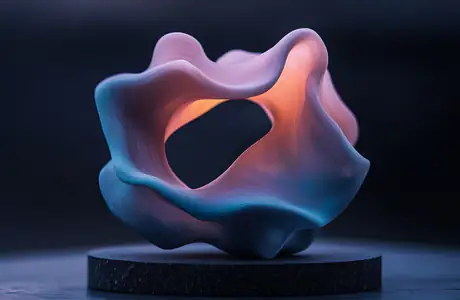 Abstraction wallpapers: sculpture, shape, lighting, elegance