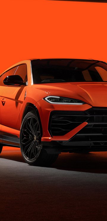 Lamborghini Urus SE front view - Wallpapers for Samsung in 360x740 resolution