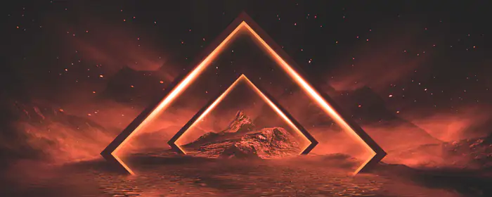 Abstraction wallpapers: light, triangle, geometry, starry sky