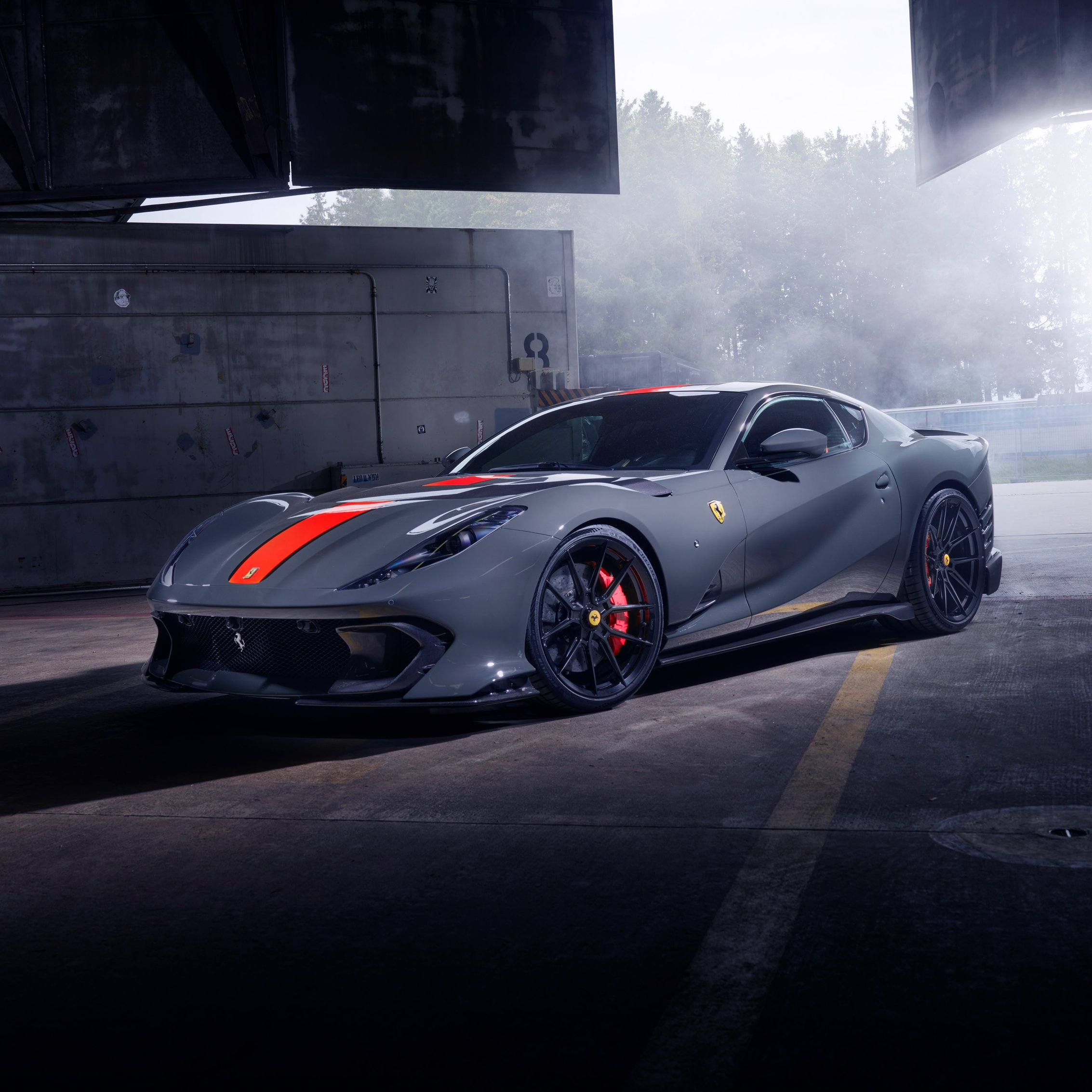 Ferrari 812 Competizione front view - Wallpapers for iPad mini 8.3″ in 2266x2266 resolution