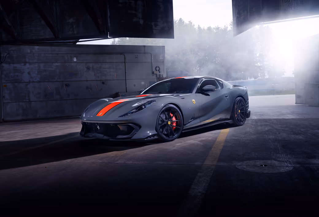 Ferrari 812 Competizione front view — desktop and phone wallpaper, free download