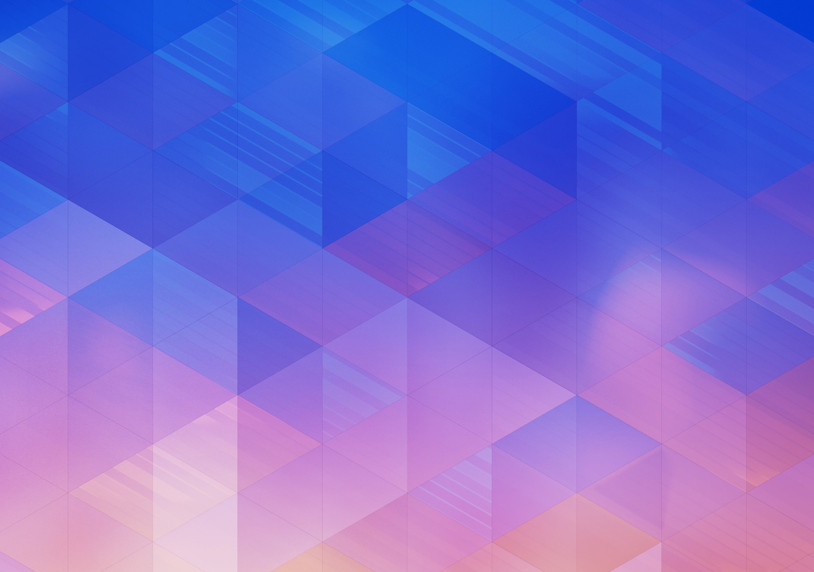 Low poly pattern in blue and purple - Wallpapers for iPhone Duo in 2670x1878 resolution