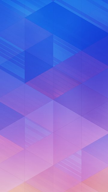 Low poly узор в синем и фиолетовом цвете - Обои для Nokia, Samsung в разрешении 360x640