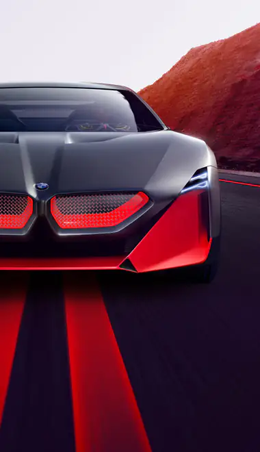 Обои каньон для Samsung Galaxy A03s, Xiaomi Redmi 7A, POCO C3 (720x1440): BMW Vision, концепт, каньон, дорога
