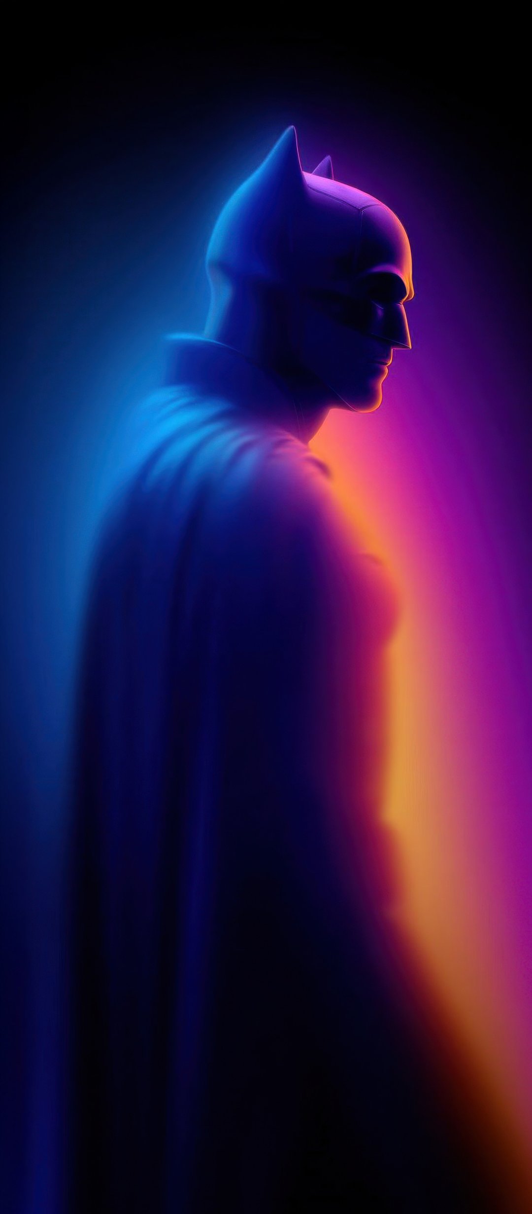 Batman with neon light - Wallpapers for TECNO/Infinix in 1080x2460 resolution