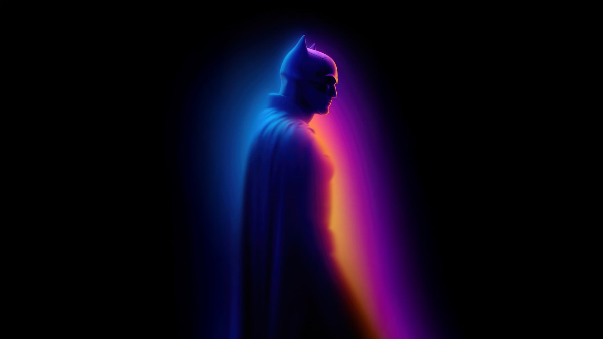 Batman with neon light - Full HD wallpapers in 1920x1080 resolution