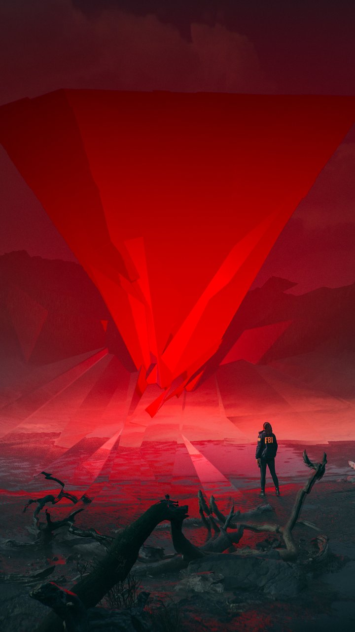 Alan Wake at the Ominous Red Light - Wallpapers for Samsung/LG in 720x1280 resolution
