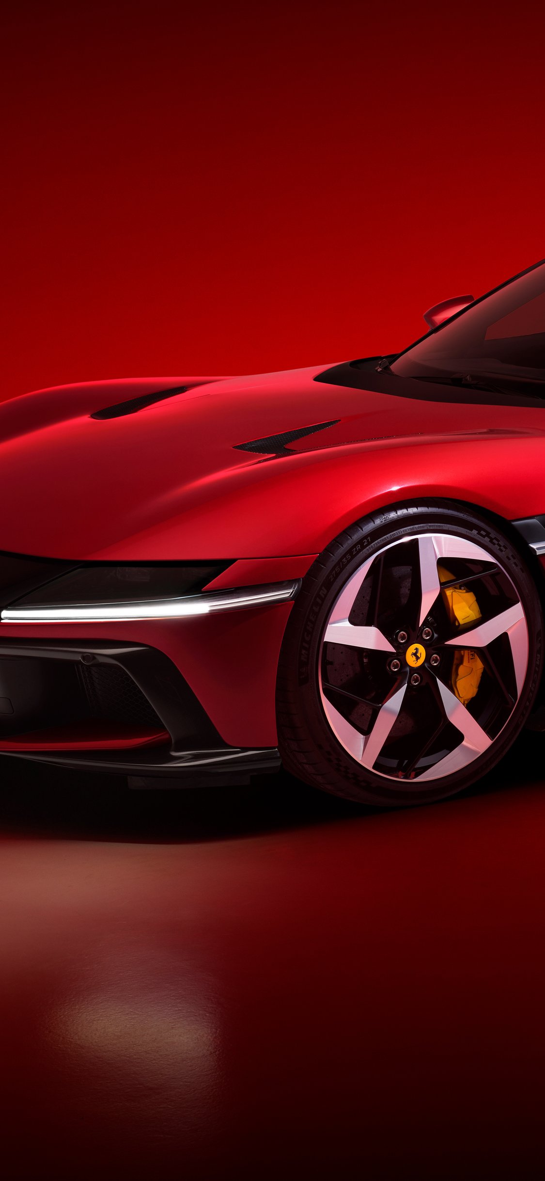 Red Ferrari 12Cilindri front view - Wallpapers for iPhone X/XS/11 Pro in 1125x2436 resolution