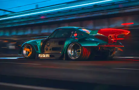Обои размытость: Porsche 911, Khyzyl Saleem, кастомизация, обвес