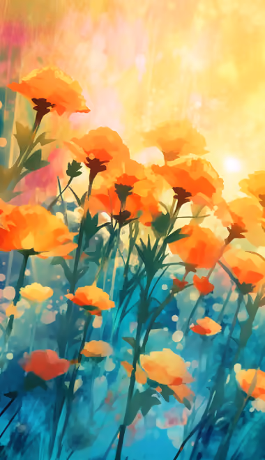 Vibrance Wallpapers for iPhone 11 Pro Max (1242x2688): flowers, summer, poppies, field