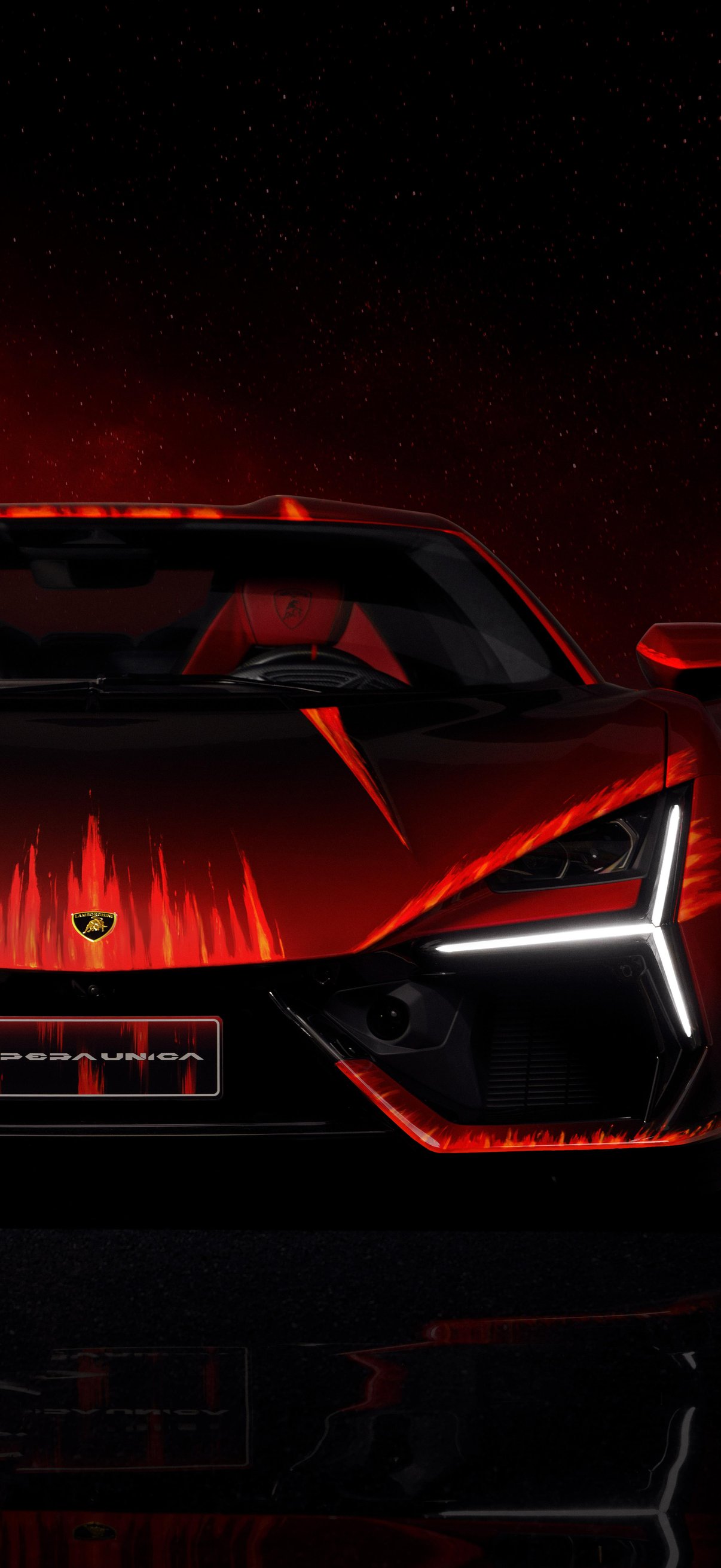 Lamborghini Revuelto Opera Unica front view - Wallpapers for iPhone 17 Pro/17/16 Pro in 1206x2622 resolution