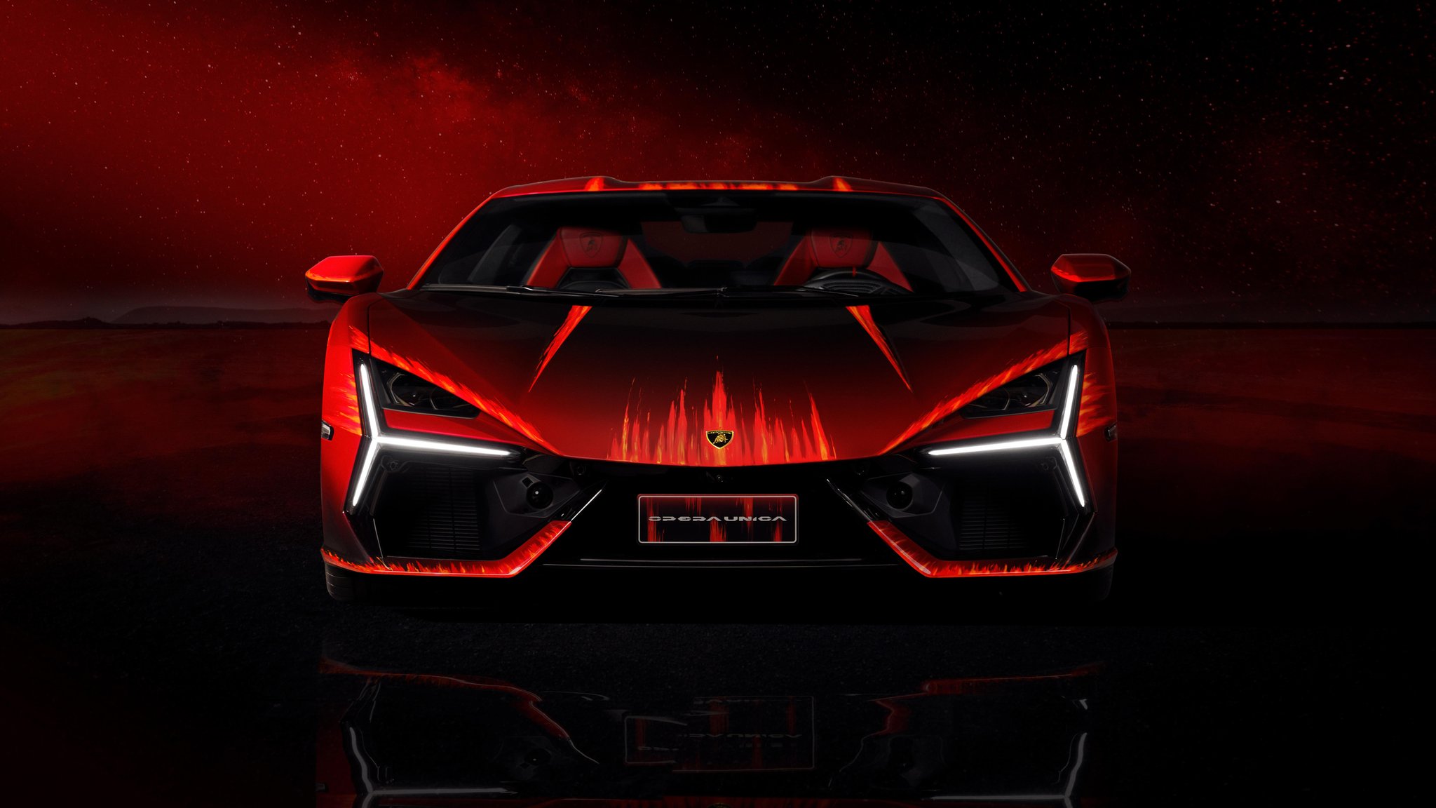 Lamborghini Revuelto Opera Unica front view - QWXGA wallpapers in 2048x1152 resolution