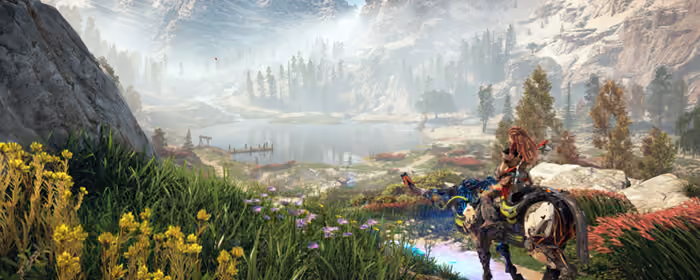 Games wallpapers: Horizon Zero Dawn, Aloy, post-apocalypse, robot