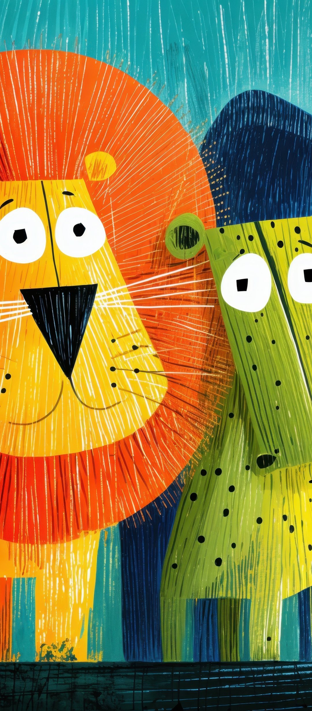 Cute jungle animals - Wallpapers for TECNO/Infinix in 1080x2460 resolution