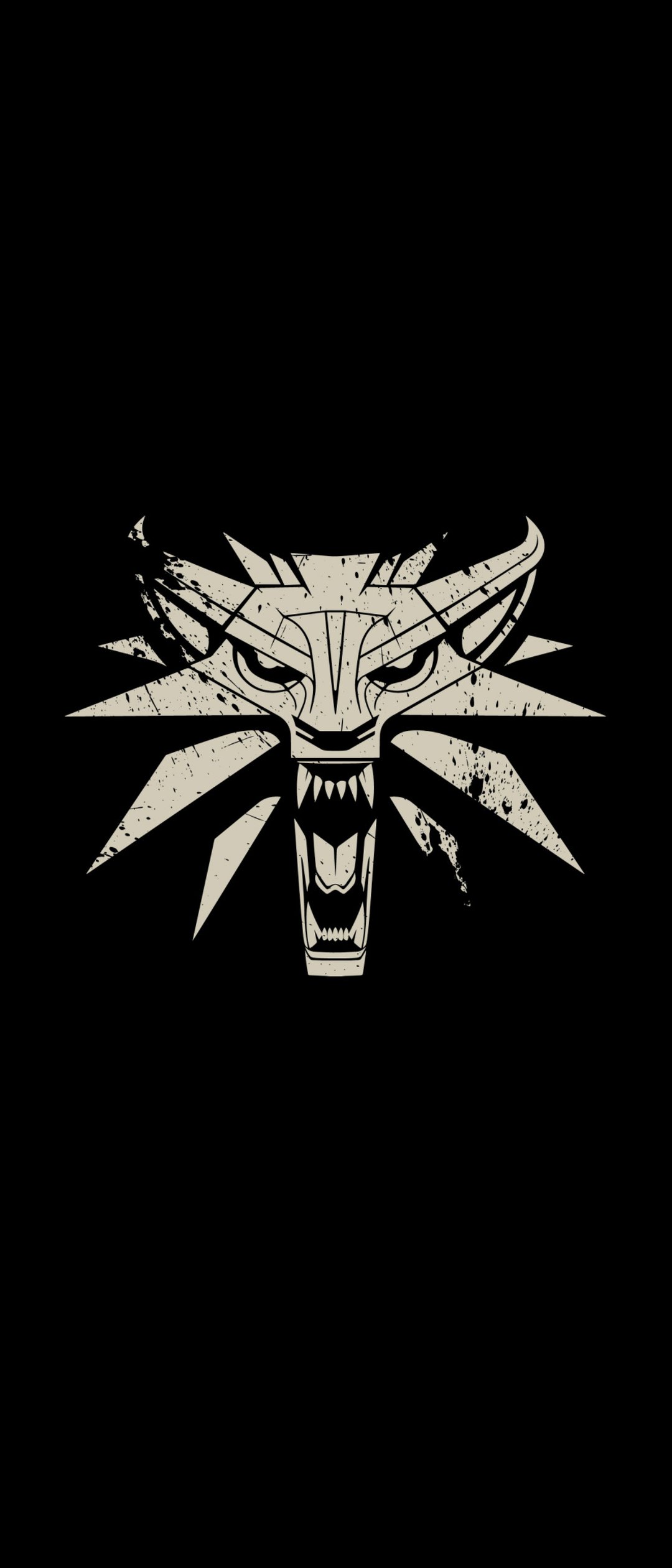 Witcher Wolf Medallion Logo - Wallpapers for Samsung Galaxy Z Flip7, Sony Xperia 5 II/5 III/5 V/10 IV/10 V, Xiaomi Mix Fold 3 in 1080x2520 resolution