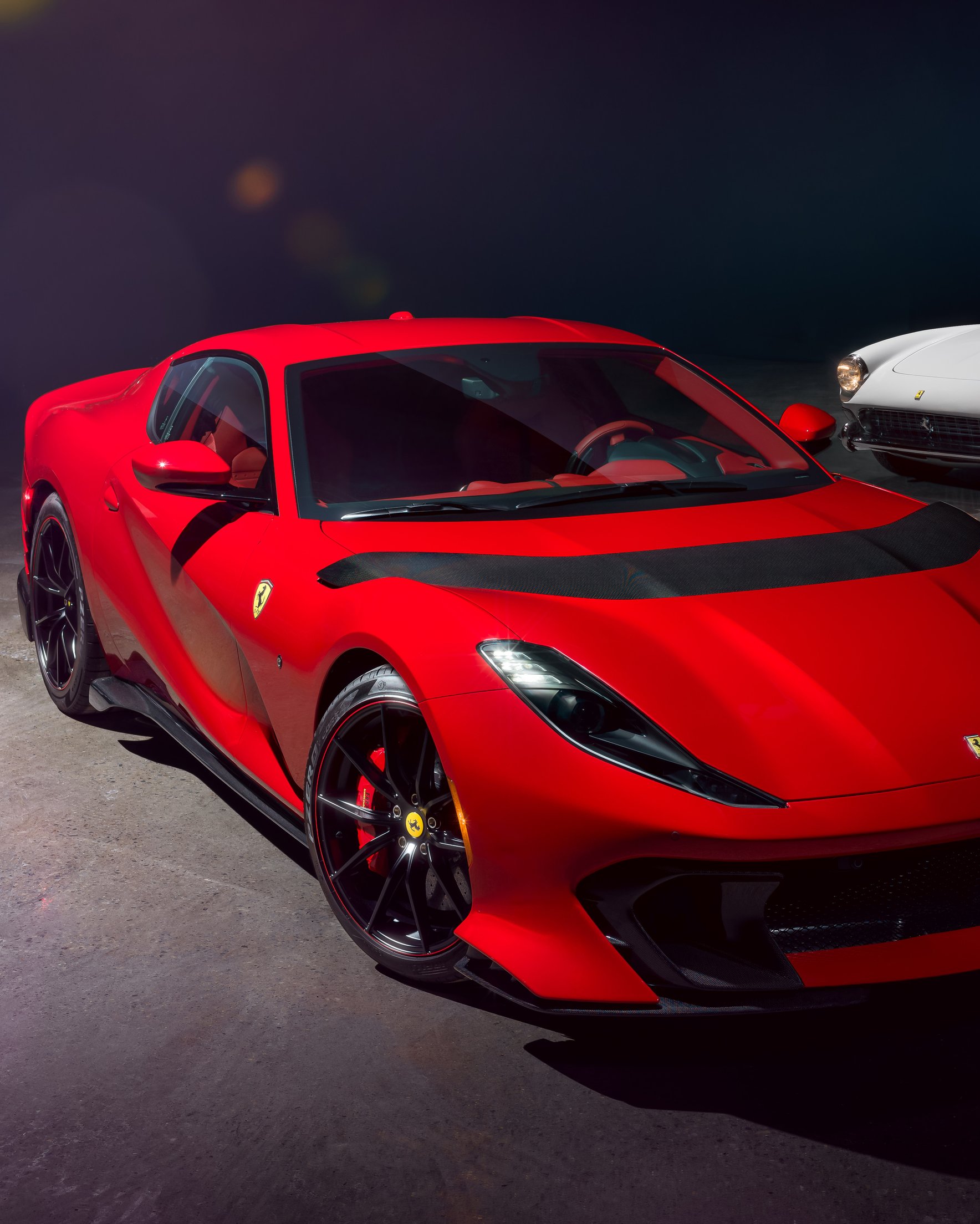 Red Ferrari 812 Competizione front - Wallpapers for Samsung Galaxy Z Fold 2/3 in 1768x2208 resolution
