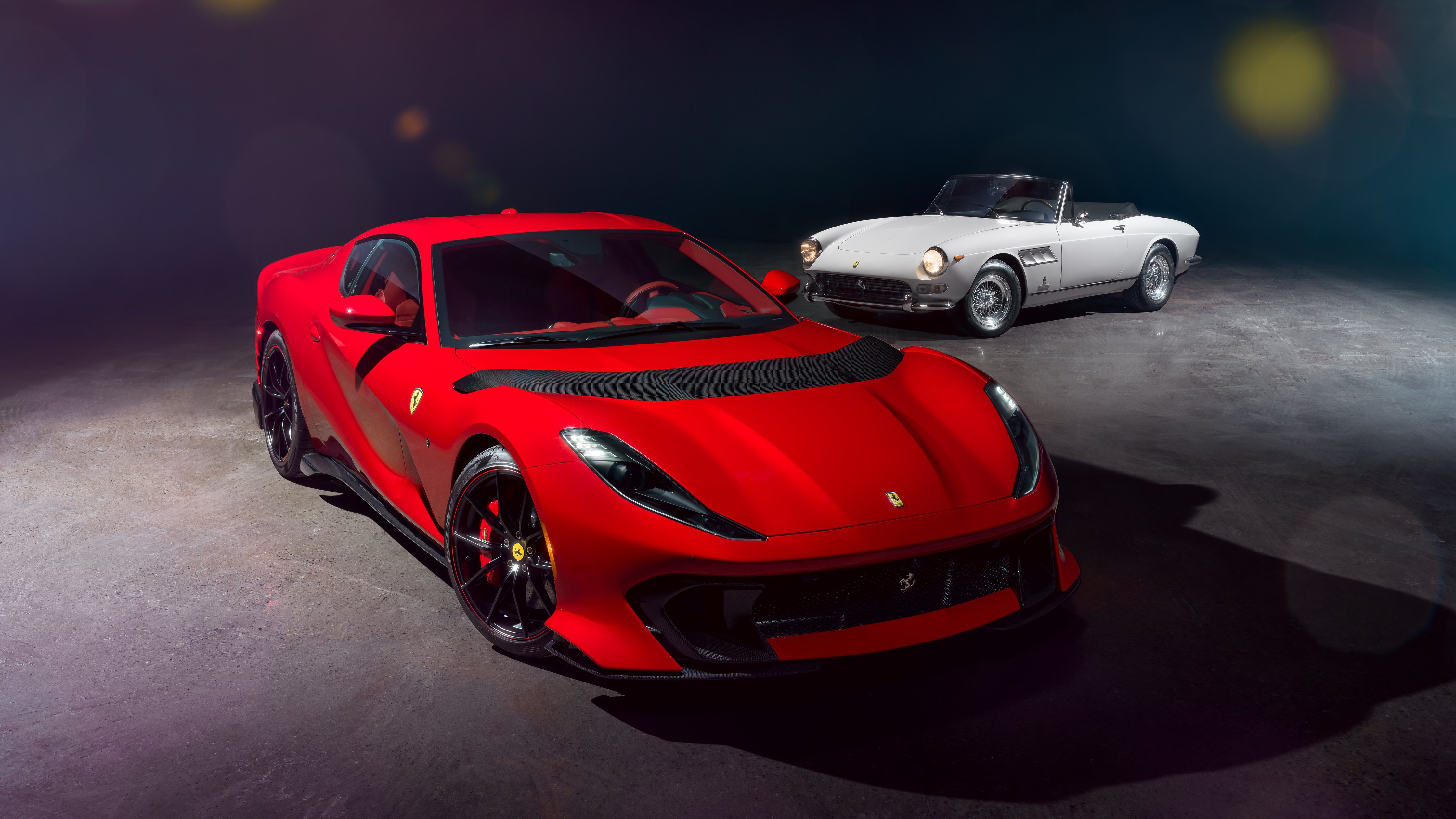 Red Ferrari 812 Competizione front - Wallpapers for Apple iMac 24″ in 4480x2520 resolution