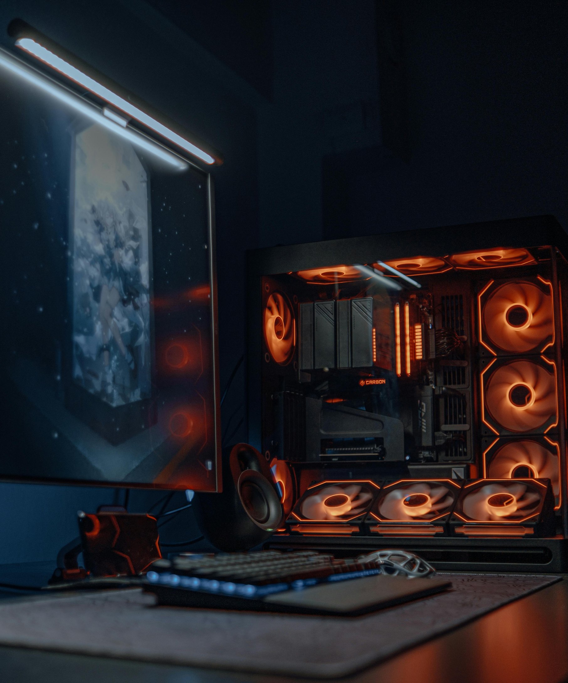 Custom PC with RGB backlight - Wallpapers for Samsung Galaxy Z Fold4/Z Fold5/Z Fold6 in 1812x2176 resolution