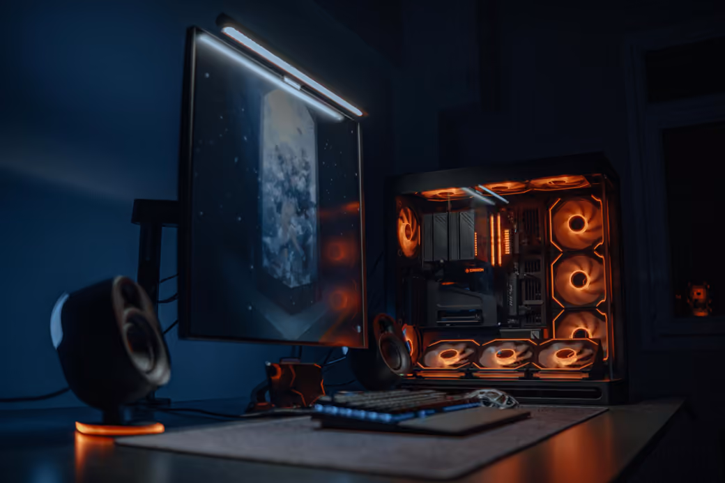 Custom PC with RGB backlight - UltraWide 32:9 wallpapers in 3840x1080 resolution