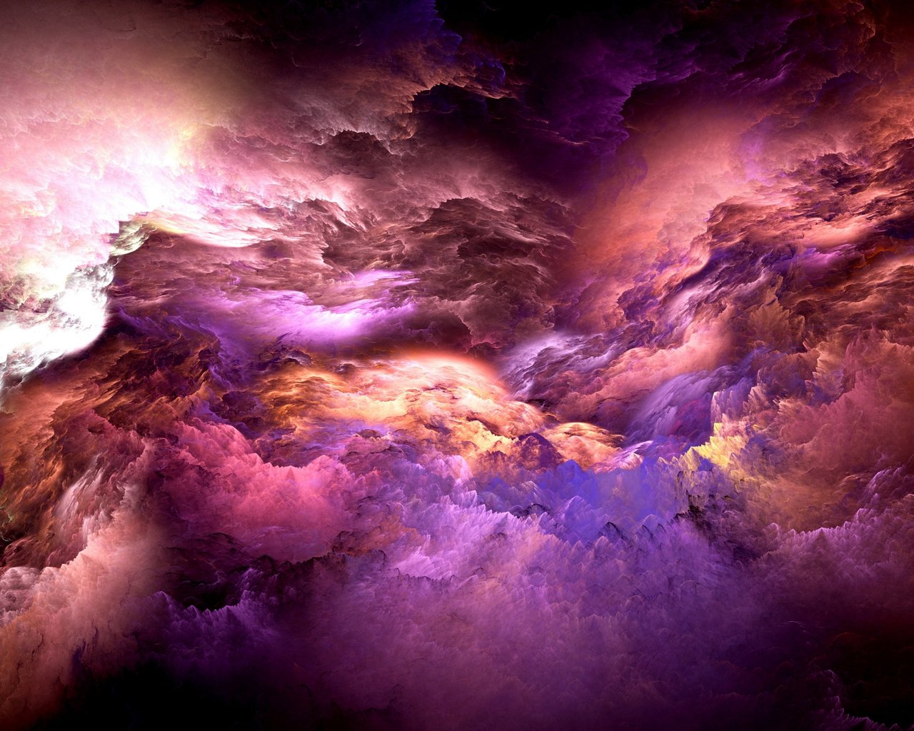 Dynamic color abstraction with a vortex - SXGA wallpapers in 1280x1024 resolution