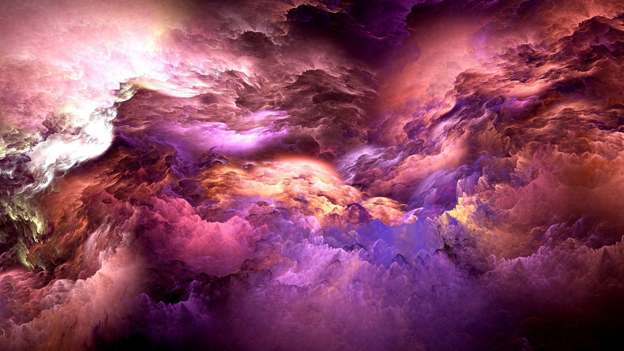 Dynamic color abstraction with a vortex - QWXGA wallpapers in 2048x1152 resolution