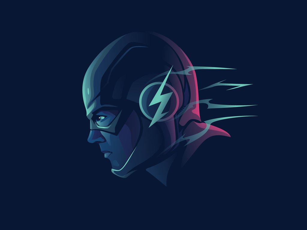 Superhero Flash with speed effect - XVGA wallpapers in 1024x768 resolution