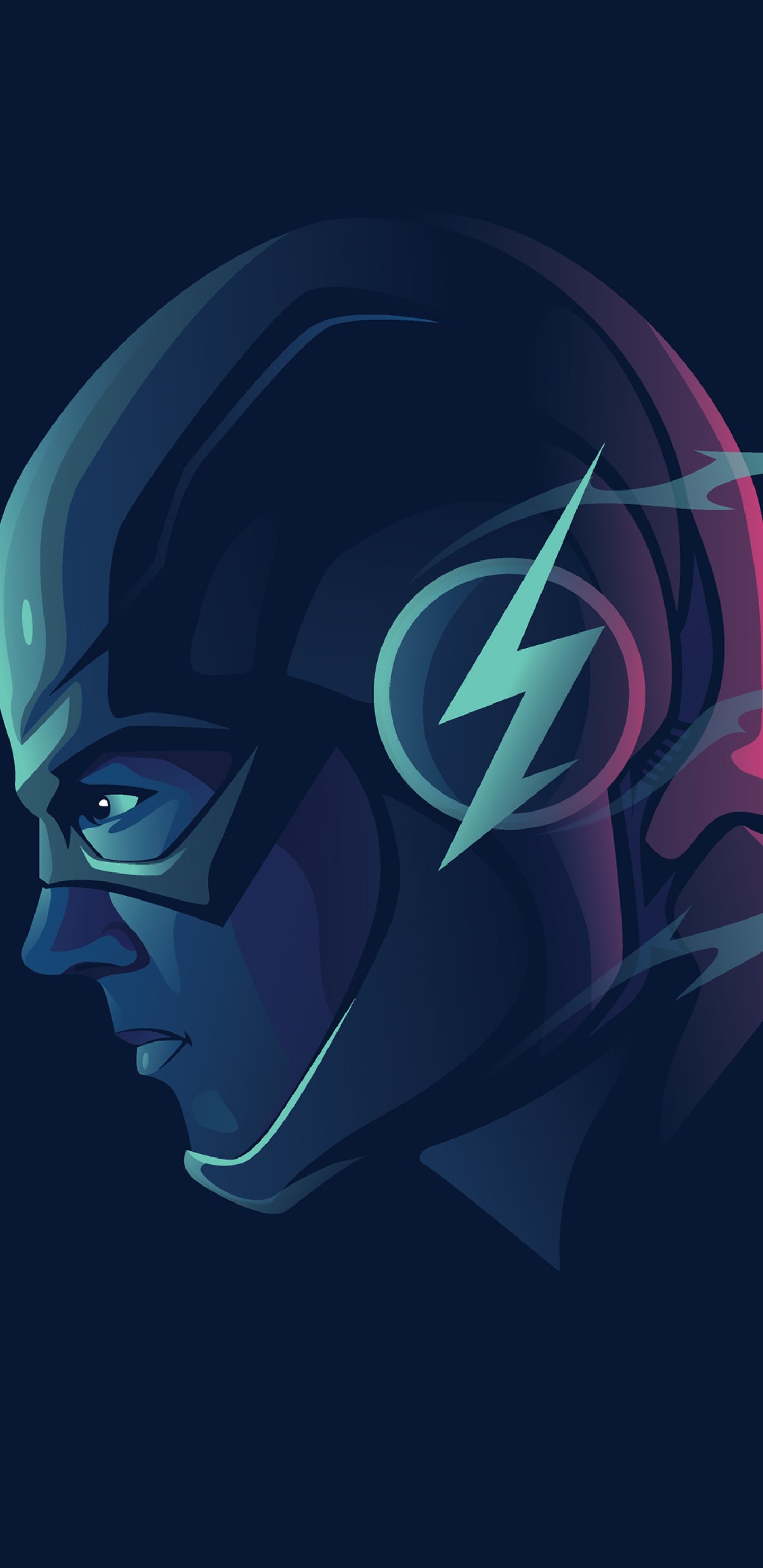 Superhero Flash with speed effect - Wallpapers for Samsung Galaxy S8/S8+/Note 8/S9/S9+/Note 9 in 1440x2960 resolution