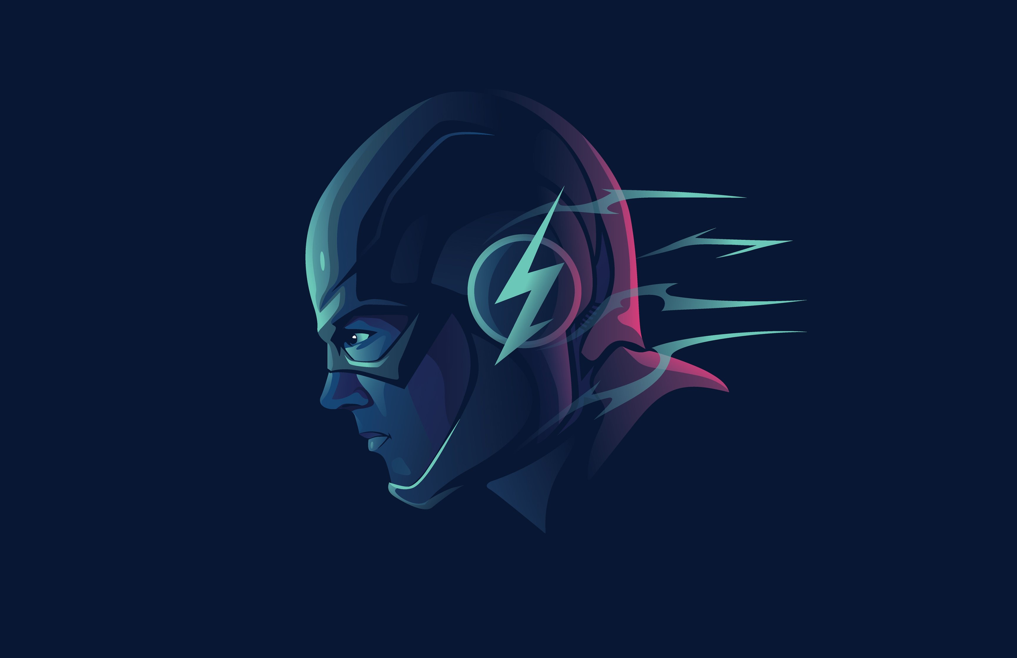 Superhero Flash with speed effect - Wallpapers for Apple MacBook 16.2″ in 3456x2234 resolution