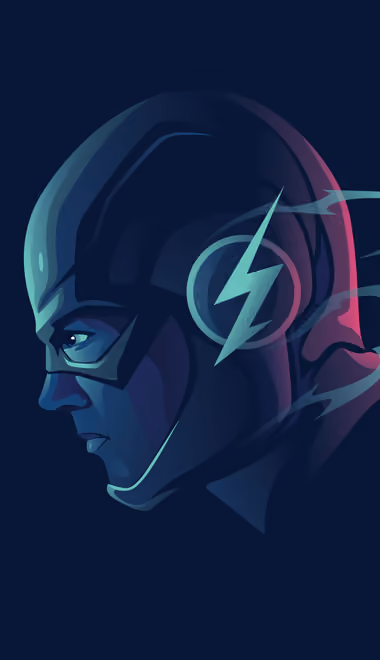 Обои молния для Xiaomi 15 (1200x2670): Флэш, супергерой, DC Comics, молния