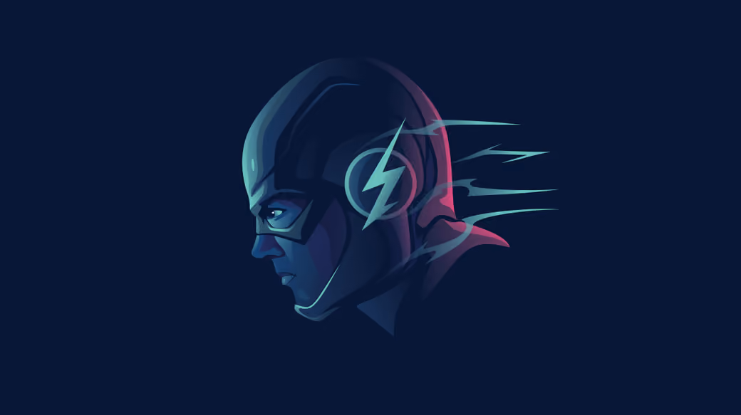 Superhero Flash with speed effect - Wallpapers for iPhone 12 mini/13 mini, Samsung Galaxy S24/S24 FE/S25/S25 FE/S26/A55/A56/A35/A26/A16/M15, Xiaomi, Sony Xperia in 1080x2340 resolution