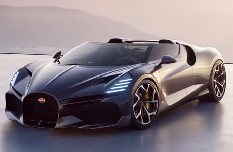 Обои машины: Bugatti Mistral, родстер, спорткар, карбон