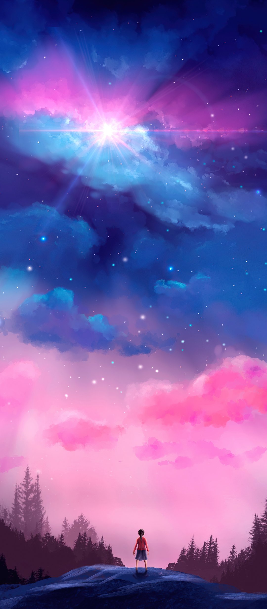 Fabulous pink sky - Wallpapers for TECNO/Infinix in 1080x2460 resolution