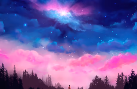 Full HD Child wallpapers (1920x1080): child, fairy world, sky, stars