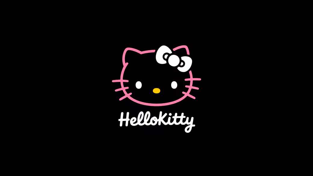 Hello Kitty на черном фоне - 5K2K UltraWide 21:9 обои в разрешении 5120x2160