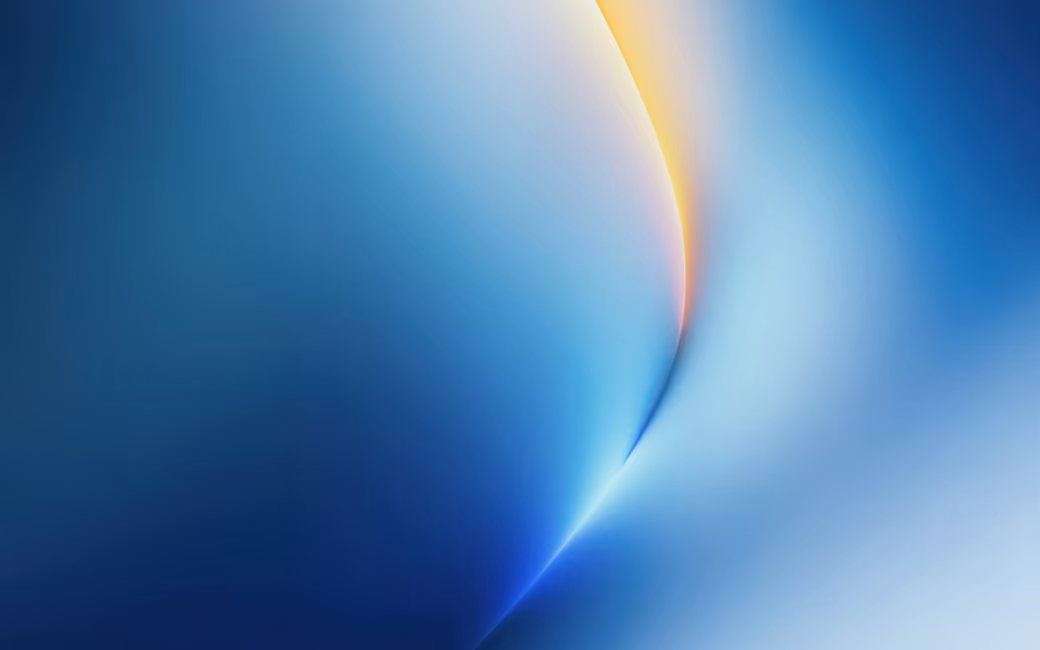 Smooth Blue and Orange Abstract Flow — desktop and phone wallpaper, free download
