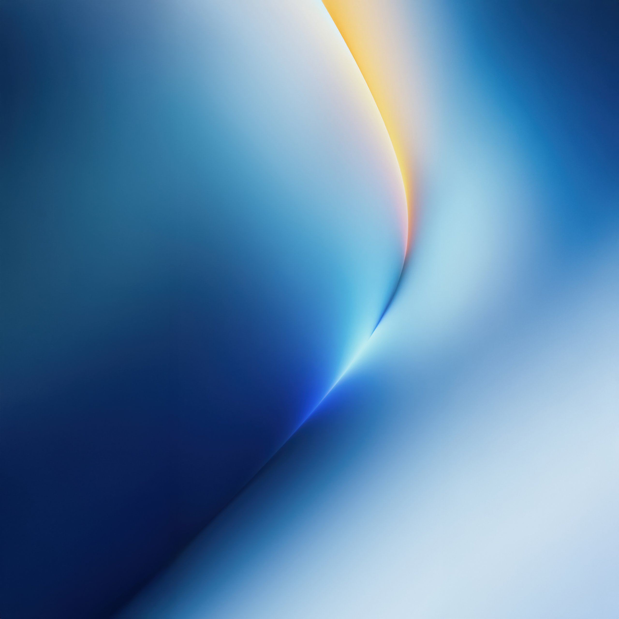 Smooth Blue and Orange Abstract Flow - Wallpapers for Samsung Galaxy Tab S9 FE+/Tab S11, Xiaomi Pad 5, Redmi Pad 2 Pro, POCO Pad in 2560x2560 resolution