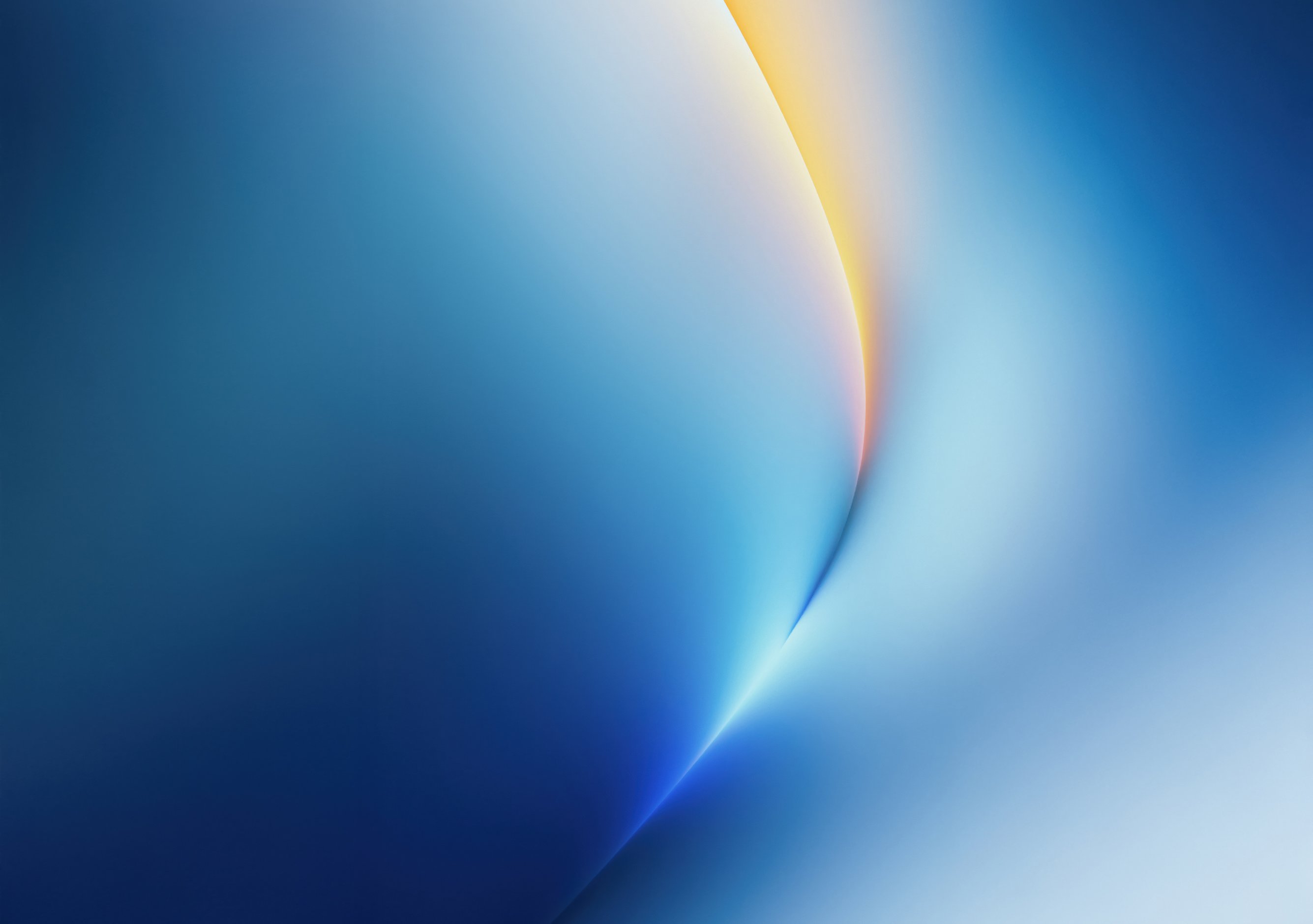 Smooth Blue and Orange Abstract Flow - Wallpapers for iPhone Duo in 2670x1878 resolution