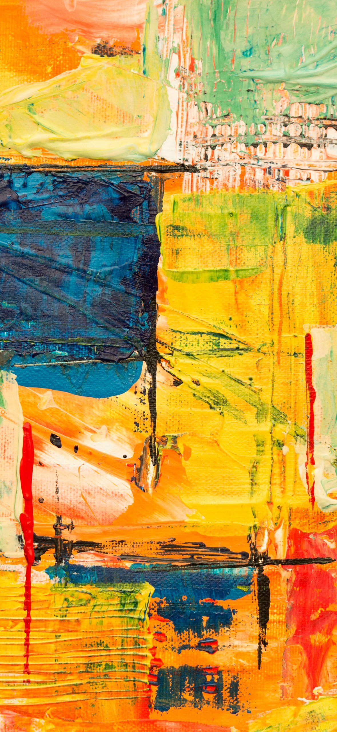 Abstract expressionism with squares - Wallpapers for iPhone 14 Pro/15 Pro in 1179x2556 resolution