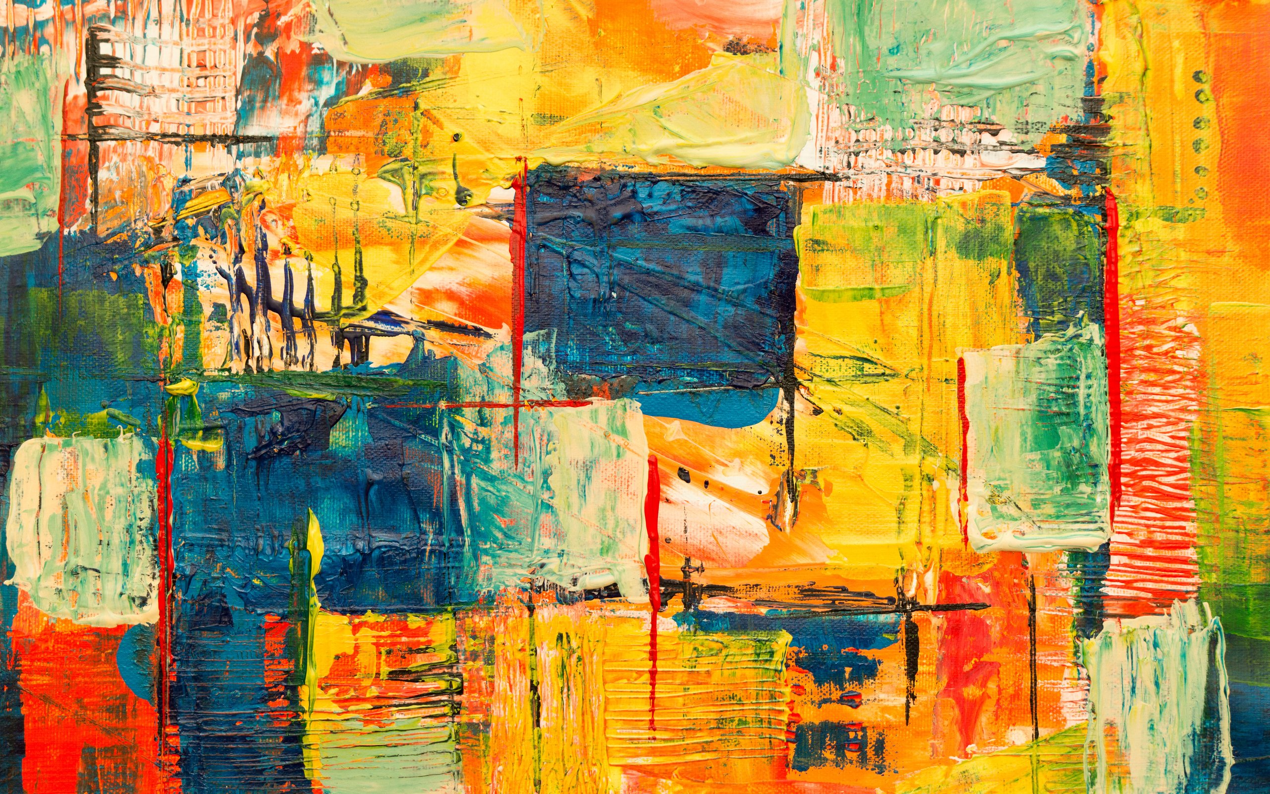 Abstract expressionism with squares - WQXGA and for Apple MacBook Air 13 wallpapers in 2560x1600 resolution