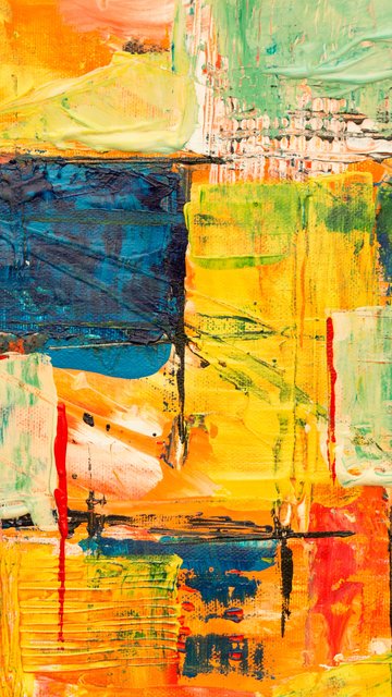 Abstract expressionism with squares - Wallpapers for Nokia, Samsung in 360x640 resolution