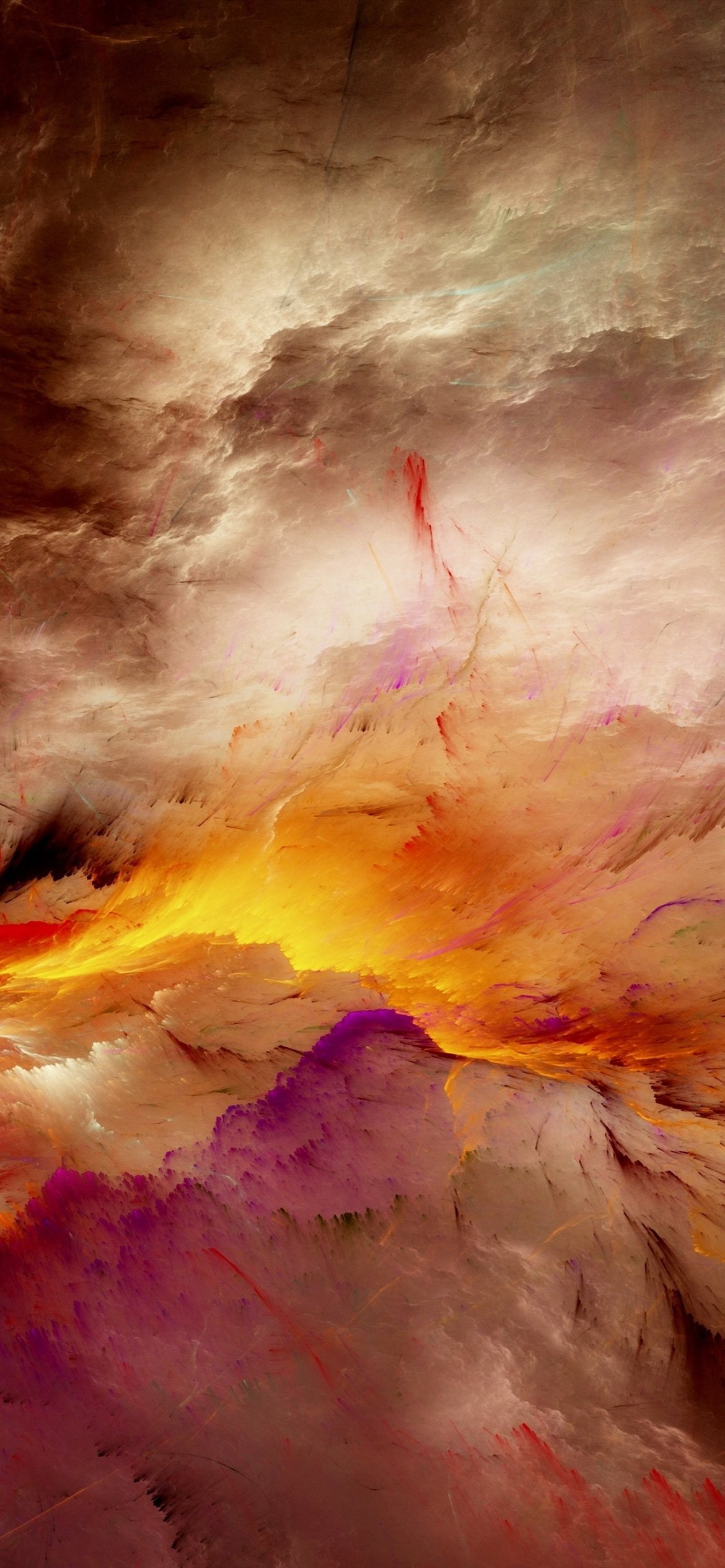 Dynamic abstract cloud energy flow - Wallpapers for iPhone 12 Pro/13 Pro/14 in 1170x2532 resolution