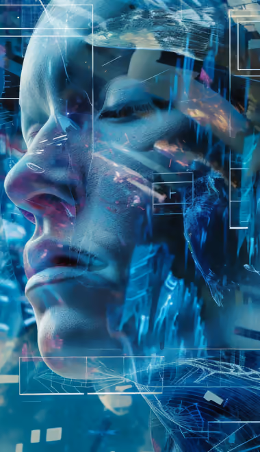Abstractions wallpapers: face, geometry, futurism, network