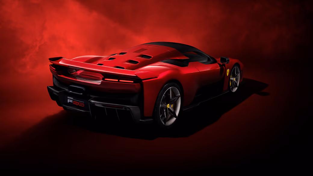 Ferrari F80 rear view — desktop and phone wallpaper, free download