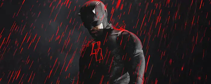 Обои фильмы: Сорвиголова, Marvel, дождь, кровь