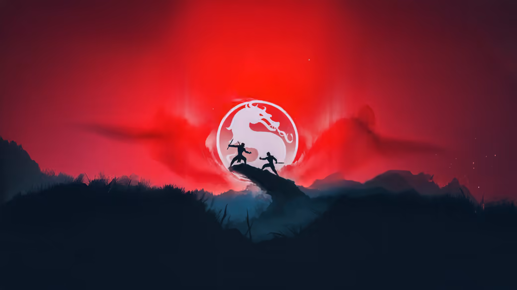 Mortal Kombat Sub Zero versus Scorpion duel - WSVGA wallpapers in 1024x600 resolution