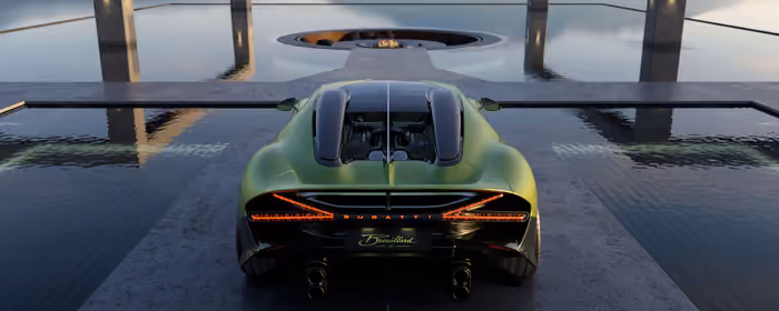 UltraWide 32:9 обои Bugatti (3840x1080): Bugatti Brouillard, роскошь, гиперкар, карбон