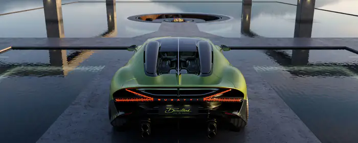 UltraWide 21:9 обои Bugatti (3440x1440): Bugatti Brouillard, роскошь, гиперкар, карбон